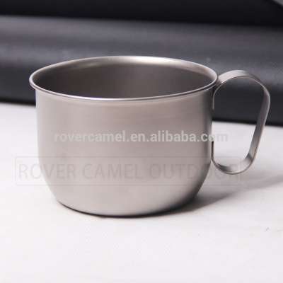 Out door titanium Wholesale customized 500ml drinking coffee cup kidney-shaped drinking cup